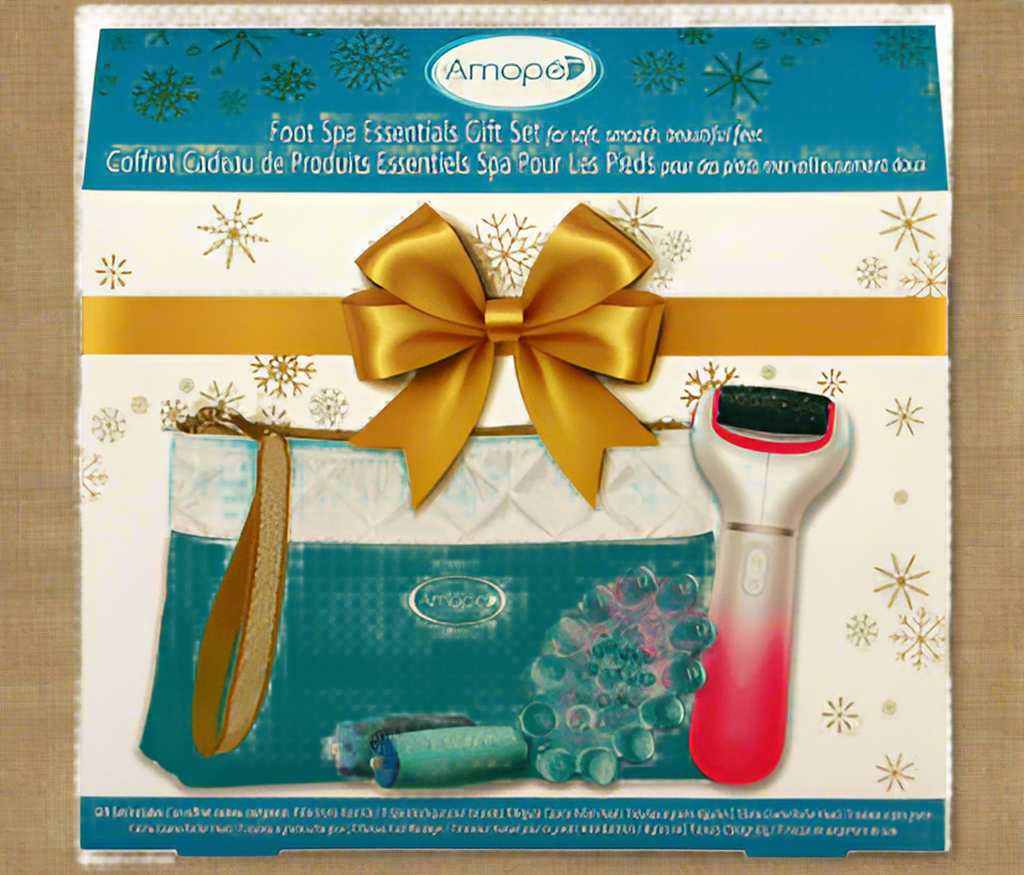 Amope Foot Holiday Foot Spa Gift Set – 7-Piece Kit