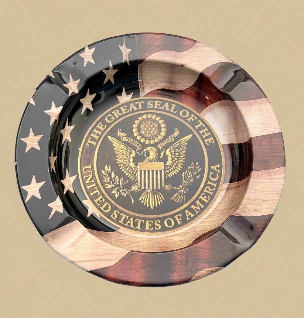 USA Flag Ashtray