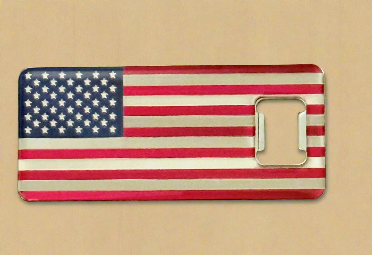USA Flag Bottle Can Opener