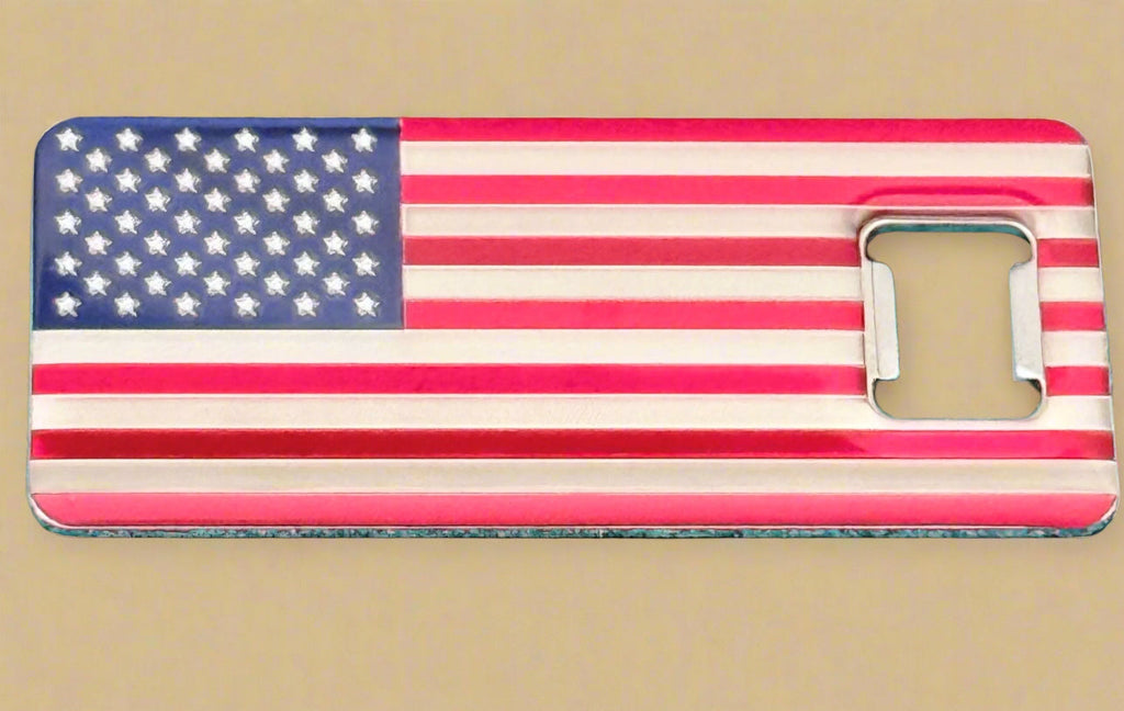 USA Flag Bottle Can Opener