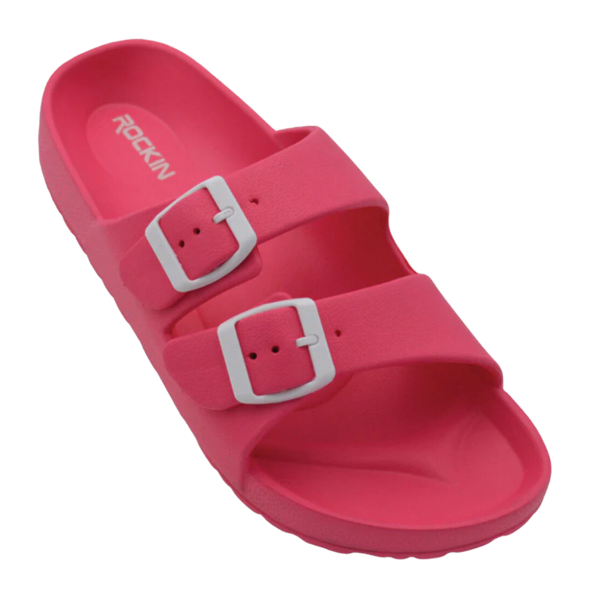 Huntington Buckle Sandals - Coral