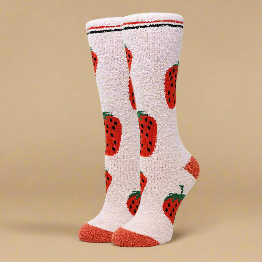 Strawberry Only Thigh-High Socks – Berry Sweet & Bold