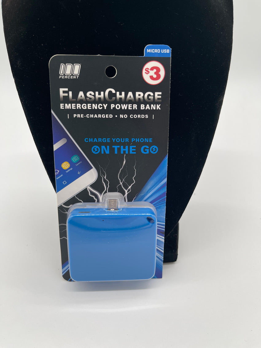FlashCharge Emergency Power Bank Micro USB