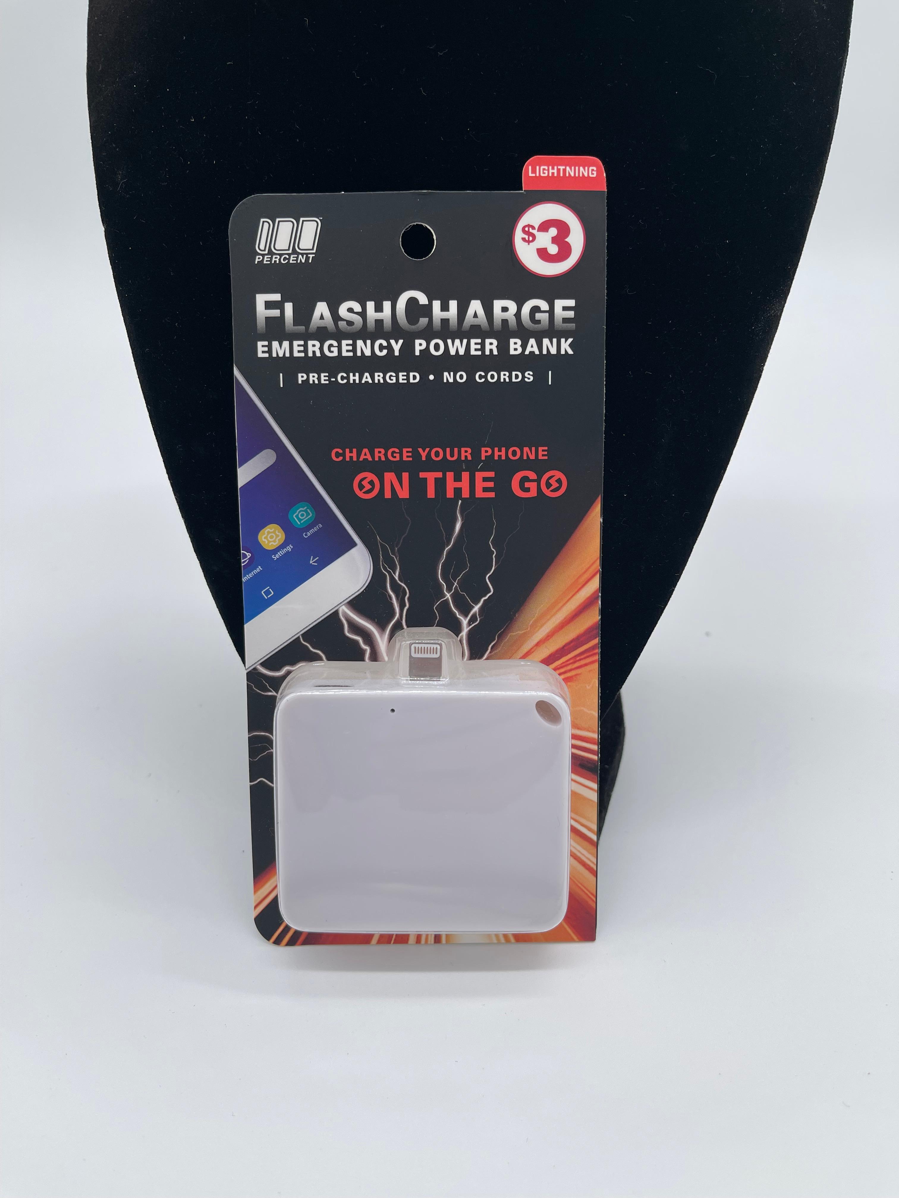 FlashCharge Emergency Power Bank Lightning