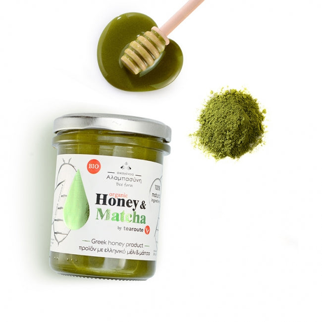 Alabasinis X Tearoute Honey with Matcha – 100% Natural Functional Honey Blend