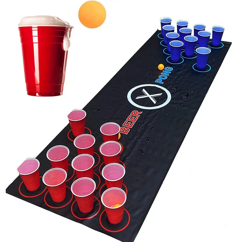 Beer Pong Table Matt Drinking Game