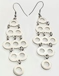 Open Circles Disk with Fish Hook Earring