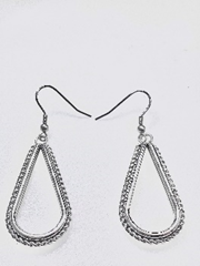 Tear Drop Fish Hook Earring