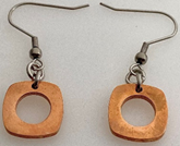 JEWELRY FASHION Open Circles Disk with Fish Hook Earring