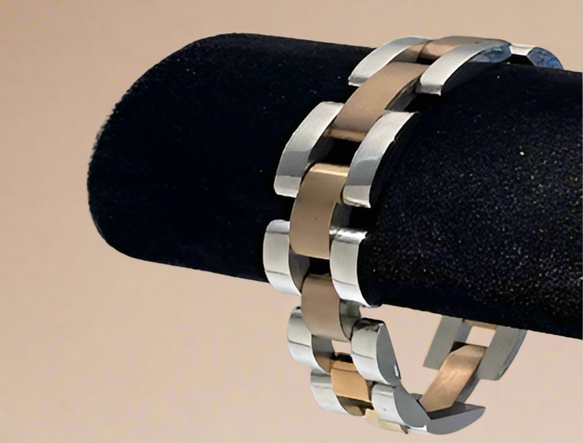Fashion Coffee Plated Bracelet 8.5"