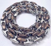 FASHION Copper Plated  H Link Chain 18" Necklace