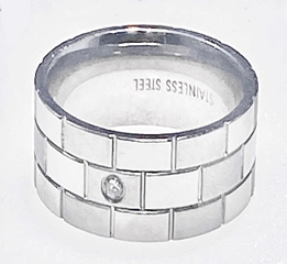 Brick Band with Diamond Ring 11"