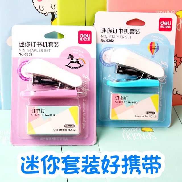 Deli Mini Stapler Set