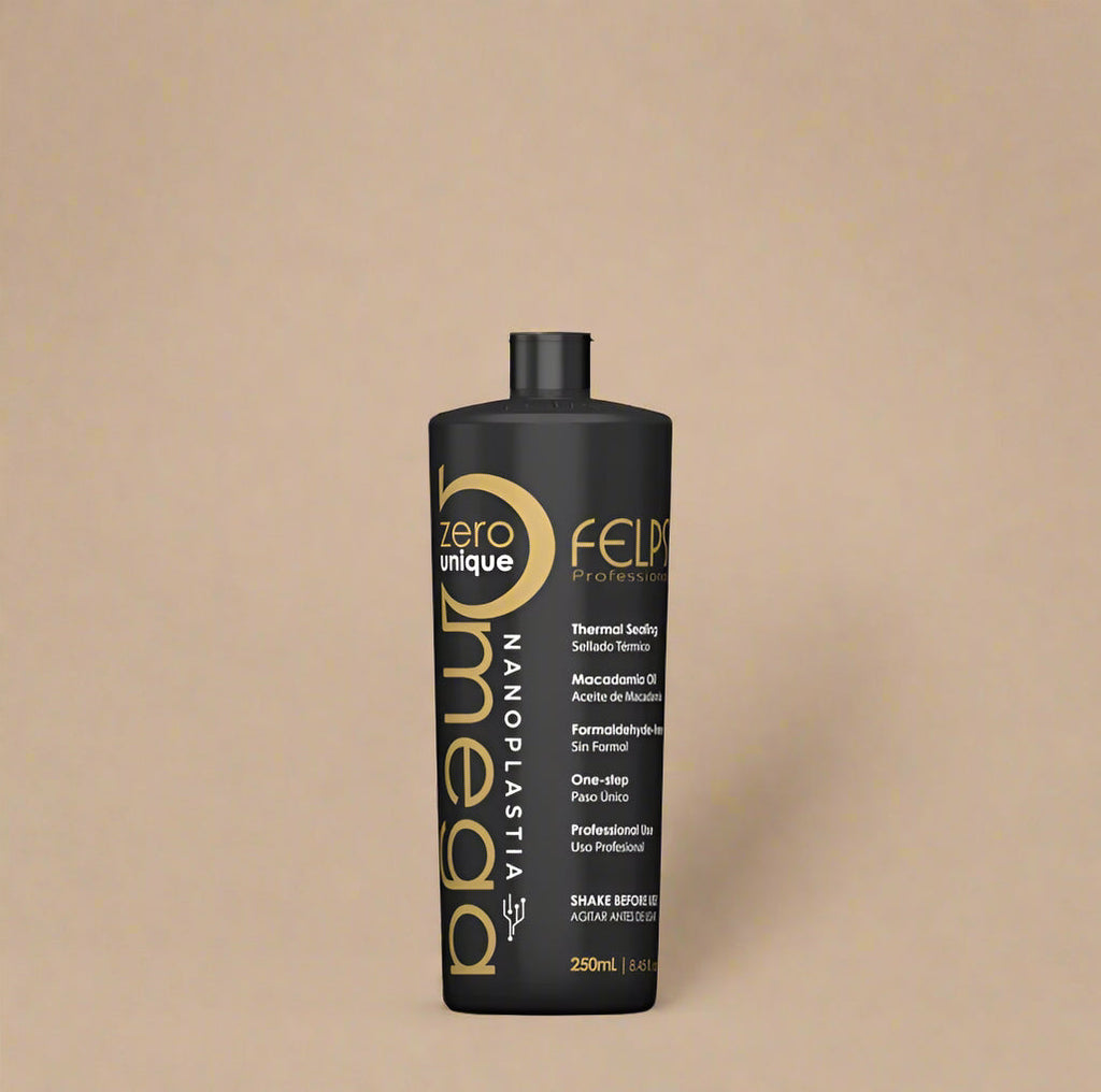 Felps Professional Omega Zero Black Nanoplastia Smoothing Hair Treatment – 250ml (8.45 fl oz)