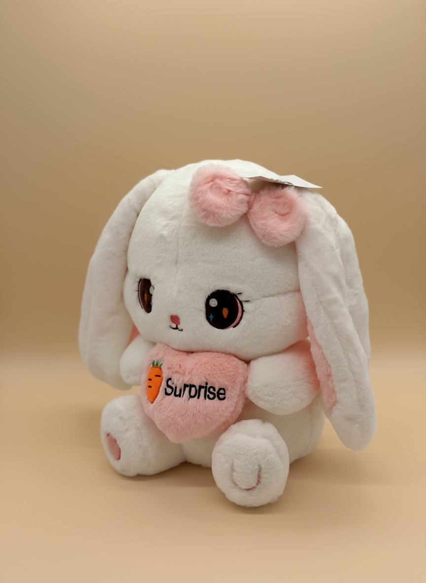 Soft Plush Bunny Rabbit Stuffed Animal Toy – Medium Size (10" to 14")