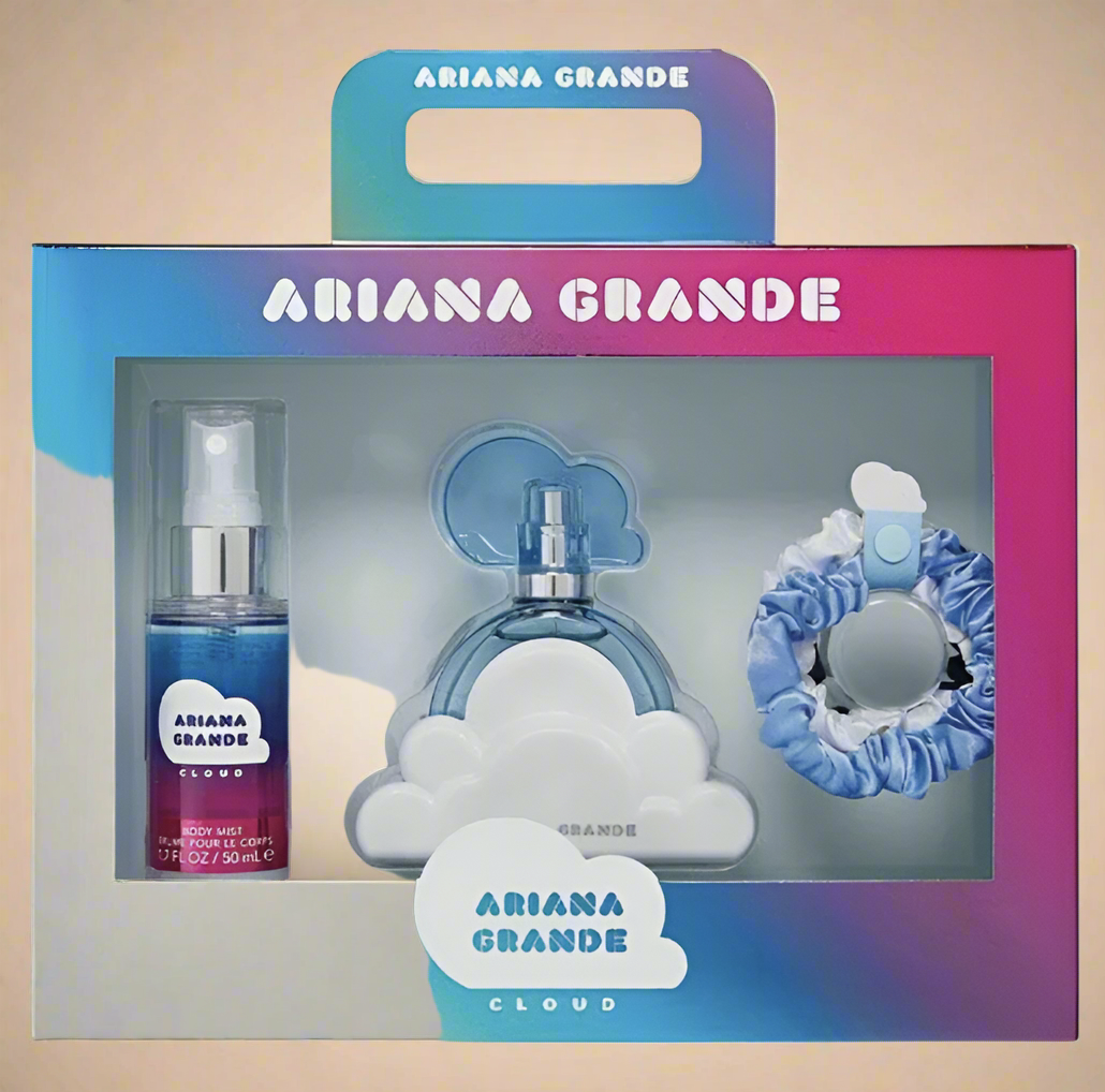 Ariana Grande Cloud Eau De Parfum 3-Piece Gift Set – 30ml Perfume + Mist + Scrunchie