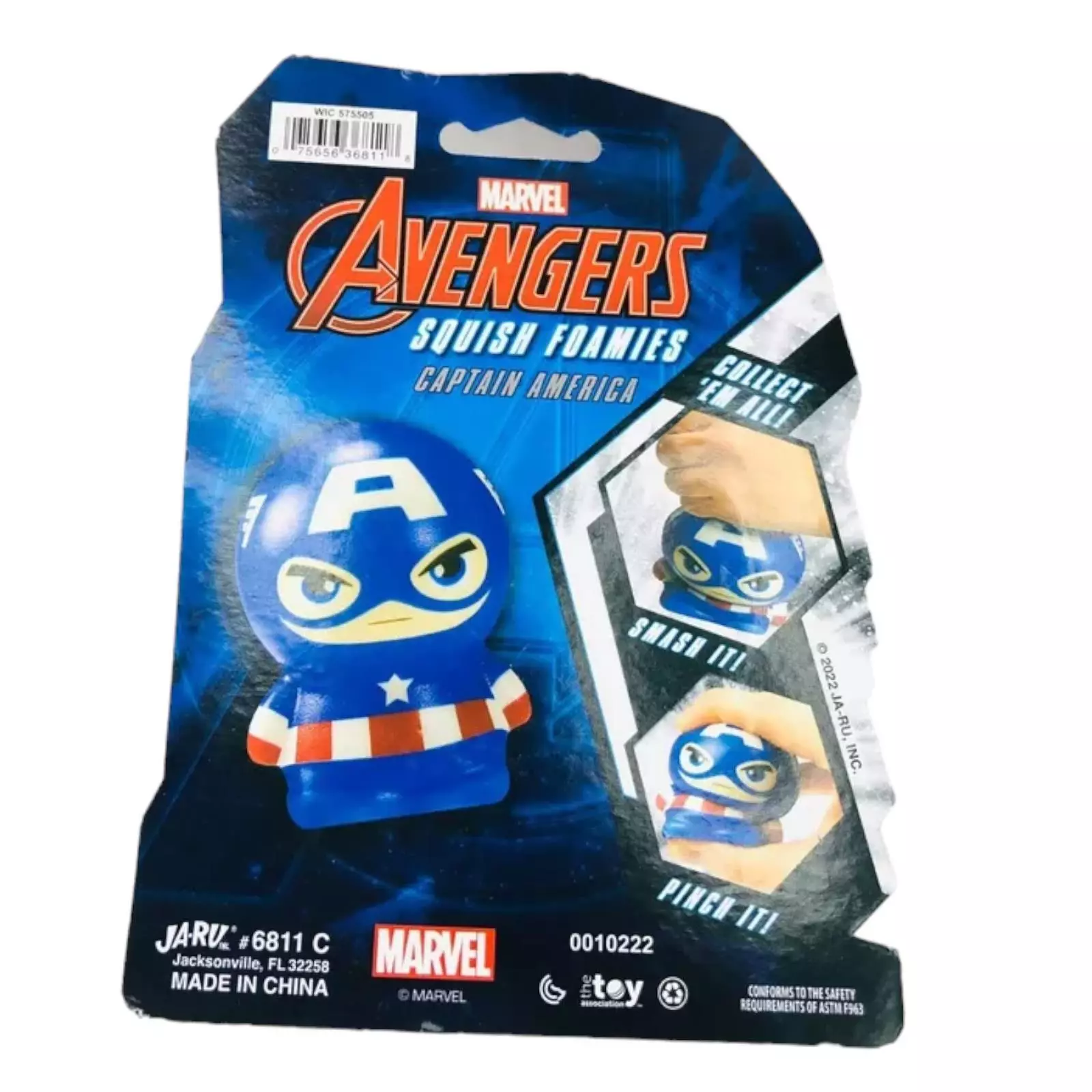 Marvel Avengers Stress Ball Squish Foamies Captain America 3” by JA-RU