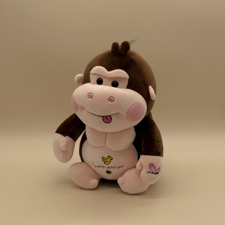 Soft Plush King Kong Stuffed Animal Toy – Medium Size (10" to 14")