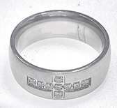 FASHION C/Z Cross Band Ring