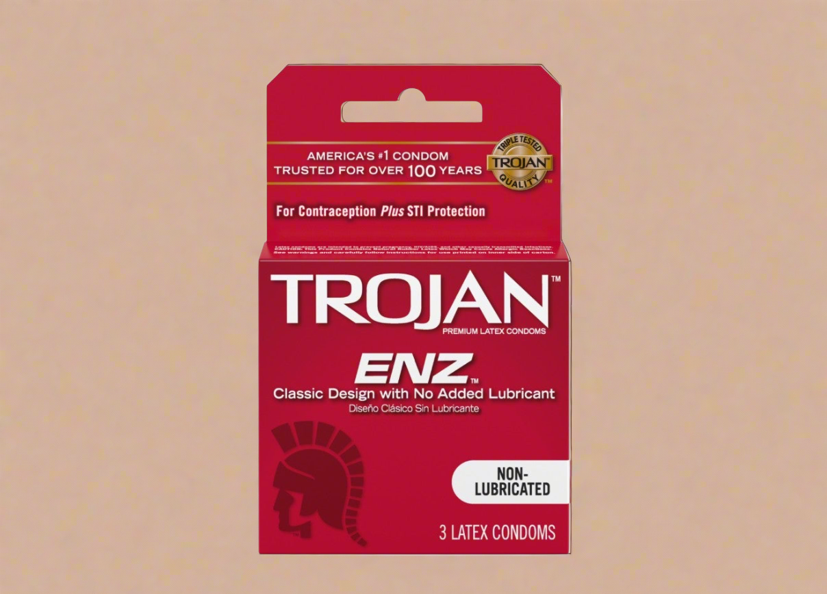 Trojan ENZ Non-Lubricated Condoms (3 Pack)