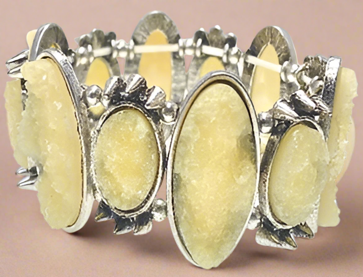Fashion Chunky Yellow Jewel Bracelets