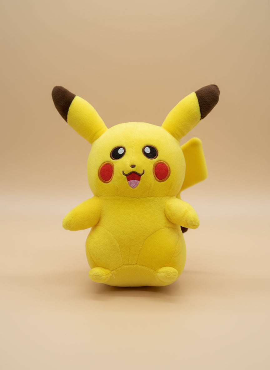Small Pikachu Plush Toy – 8" to 9" Cute Stuffed Character Gift