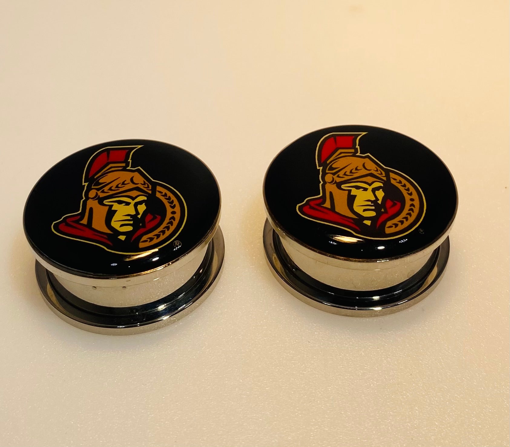Ottawa Senators Ear Plug 2G Stainless Steel