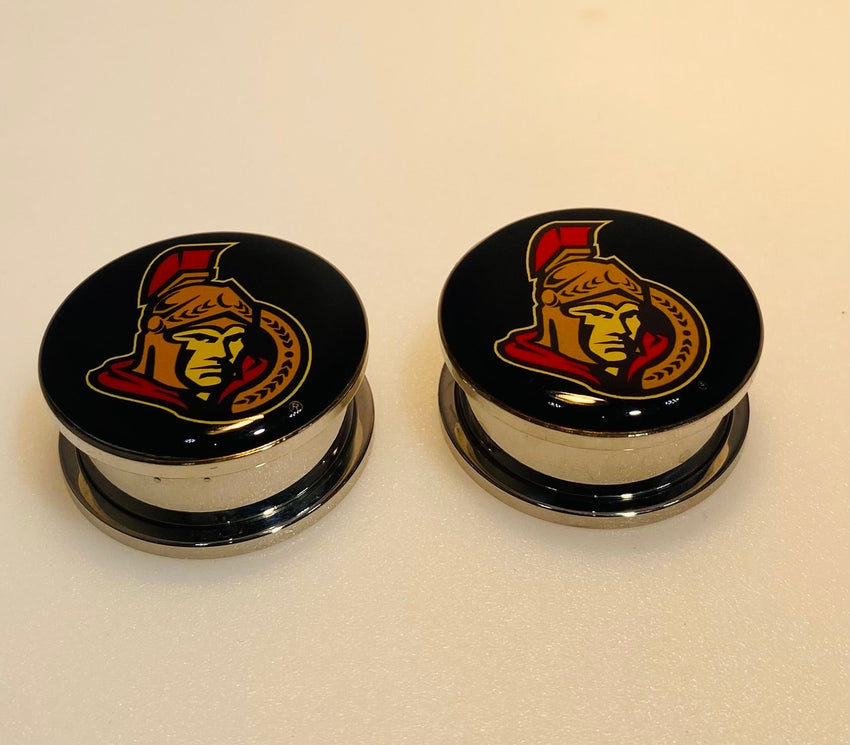 Ottawa Senators Ear Plug 2G Stainless Steel