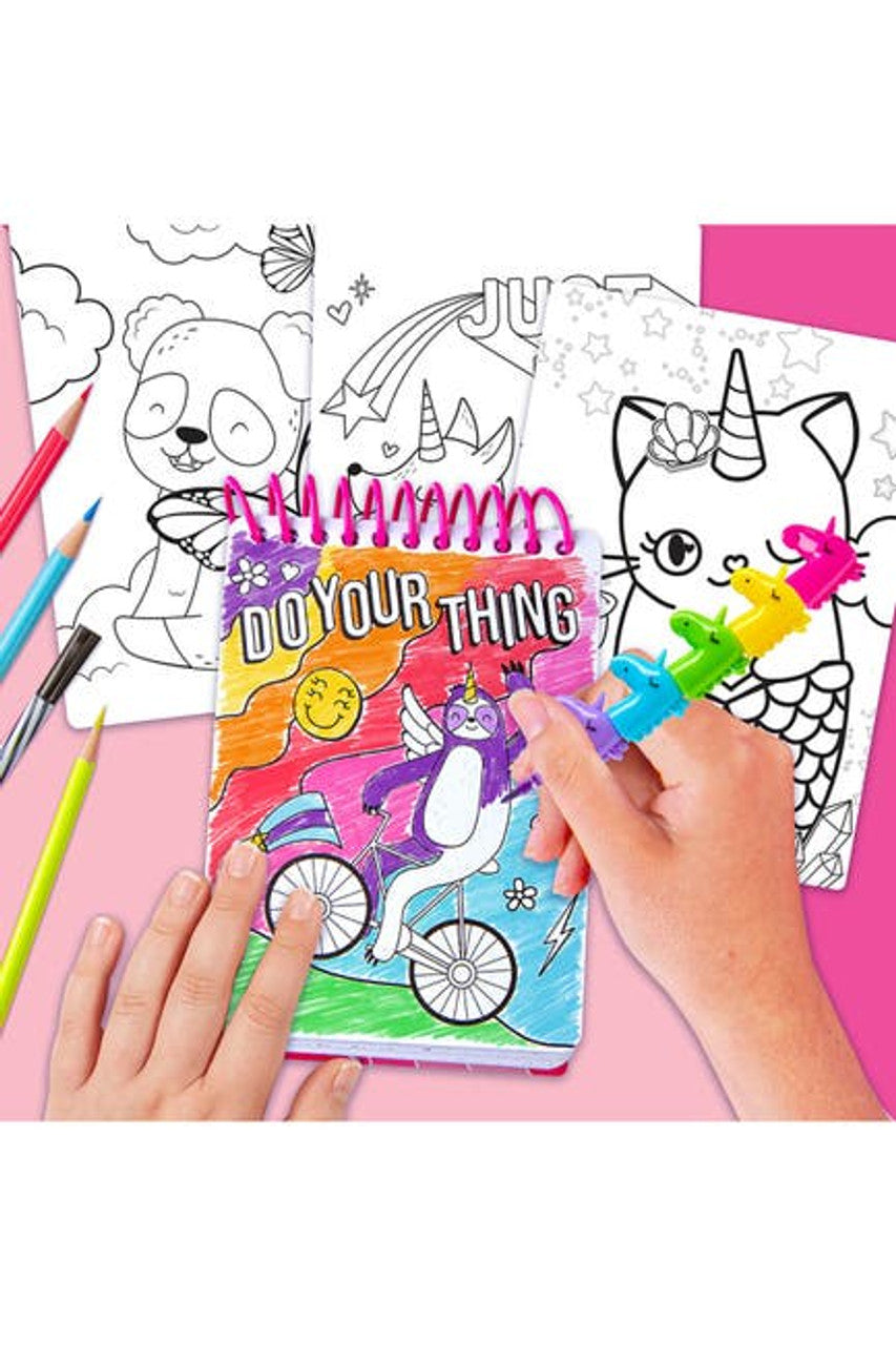 Fantasy Doodle Compact Portfolio & Marker Set