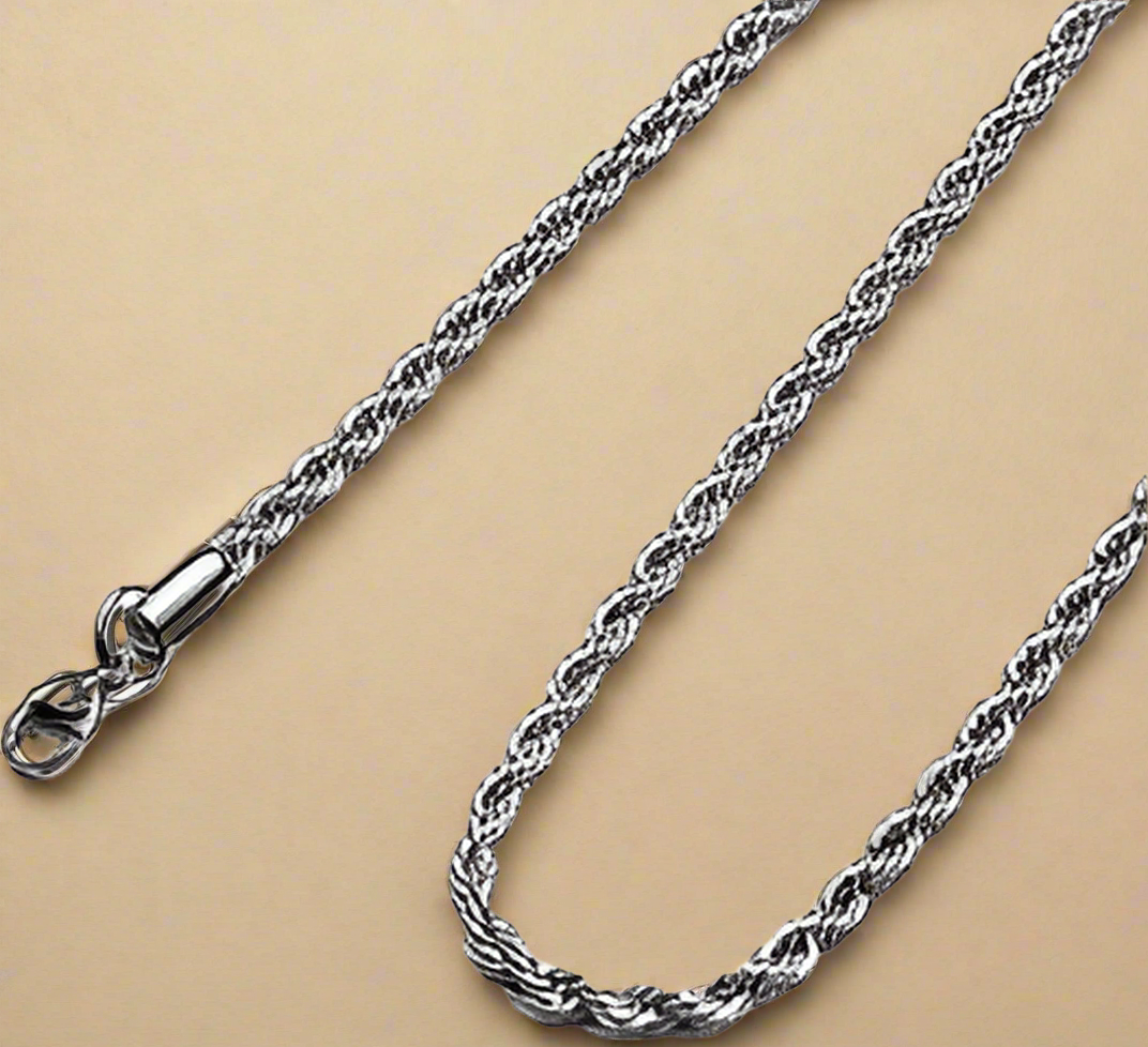 FASHION 2MM Rope Chain 18" 20" 22" 24"