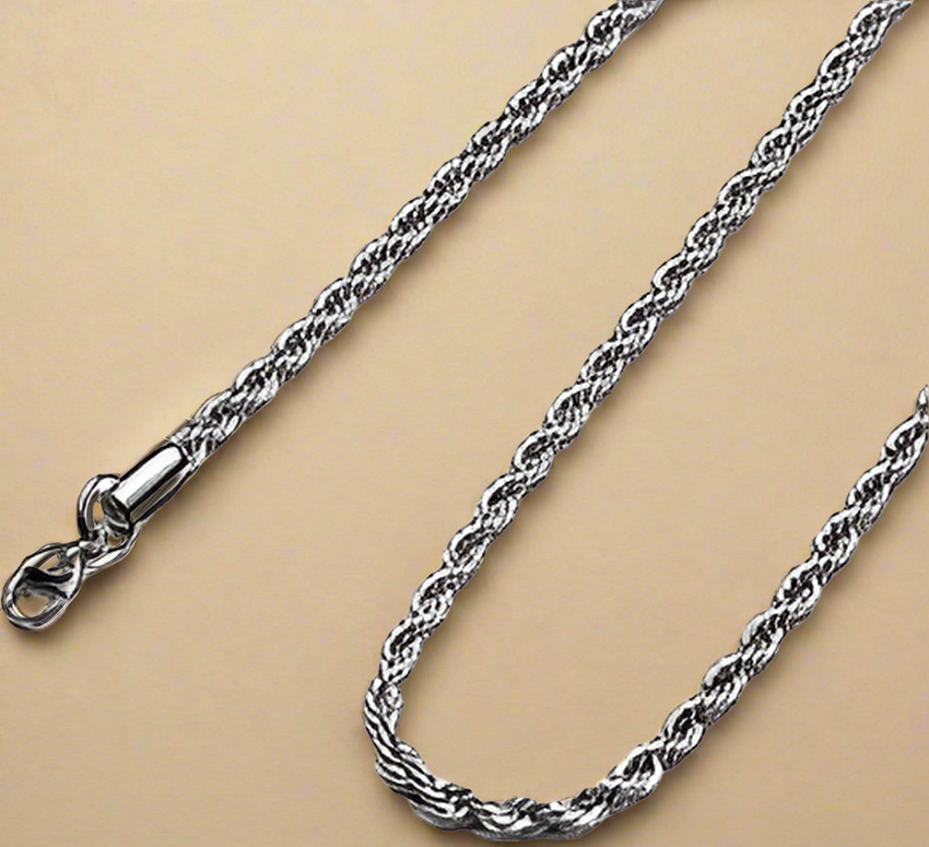 FASHION 2MM Rope Chain 18" 20" 22" 24"
