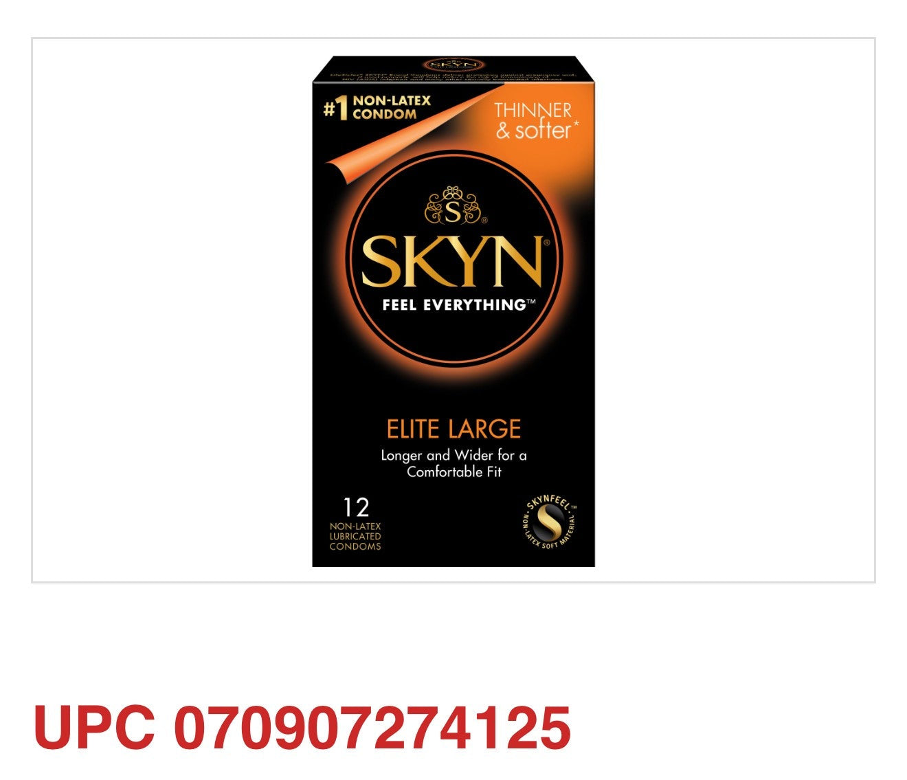 SKYN Elite Large Non-Latex Condoms (12 Pack)