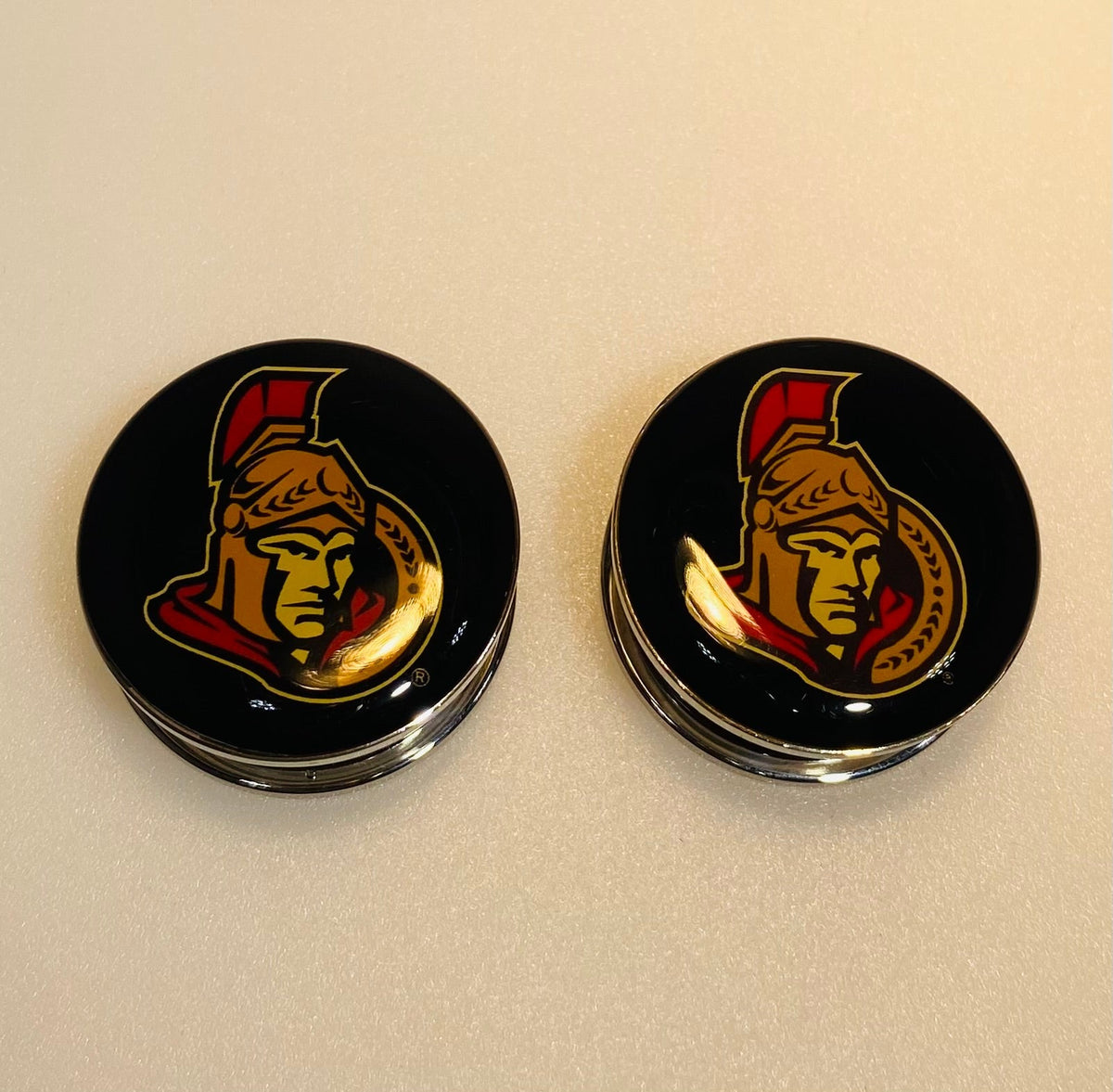 Ottawa Senators Ear Plug 2G Stainless Steel