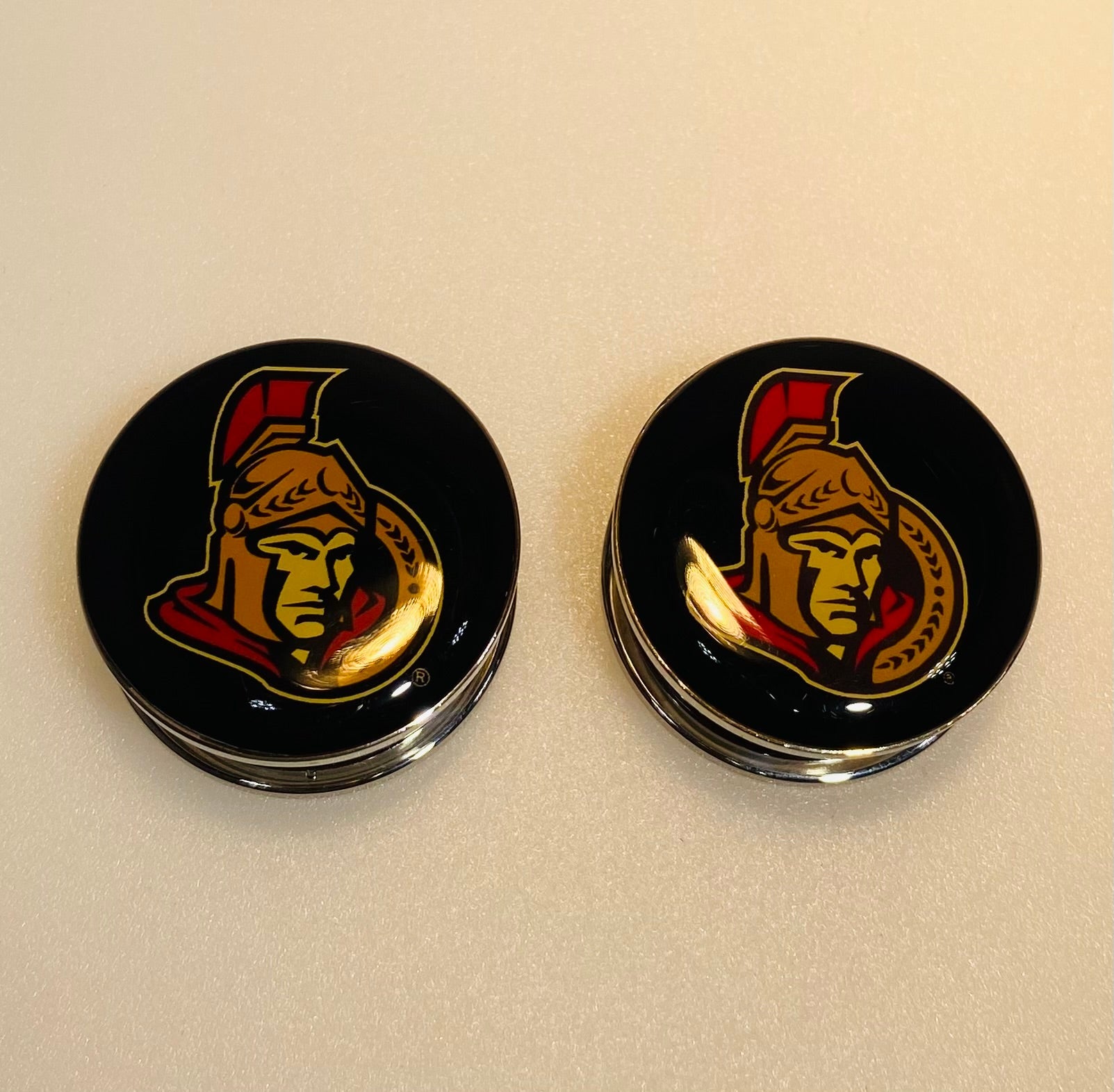 Ottawa Senators Ear Plug 2G Stainless Steel