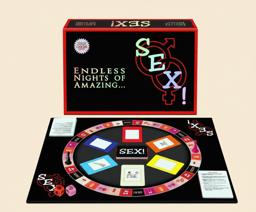 Couples Erotic Trivia & Foreplay Board Game