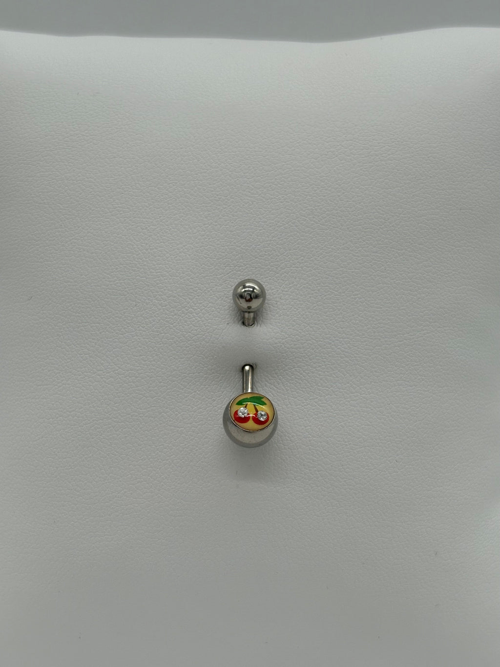 Titanium Cherries Logo Belly Button Ring