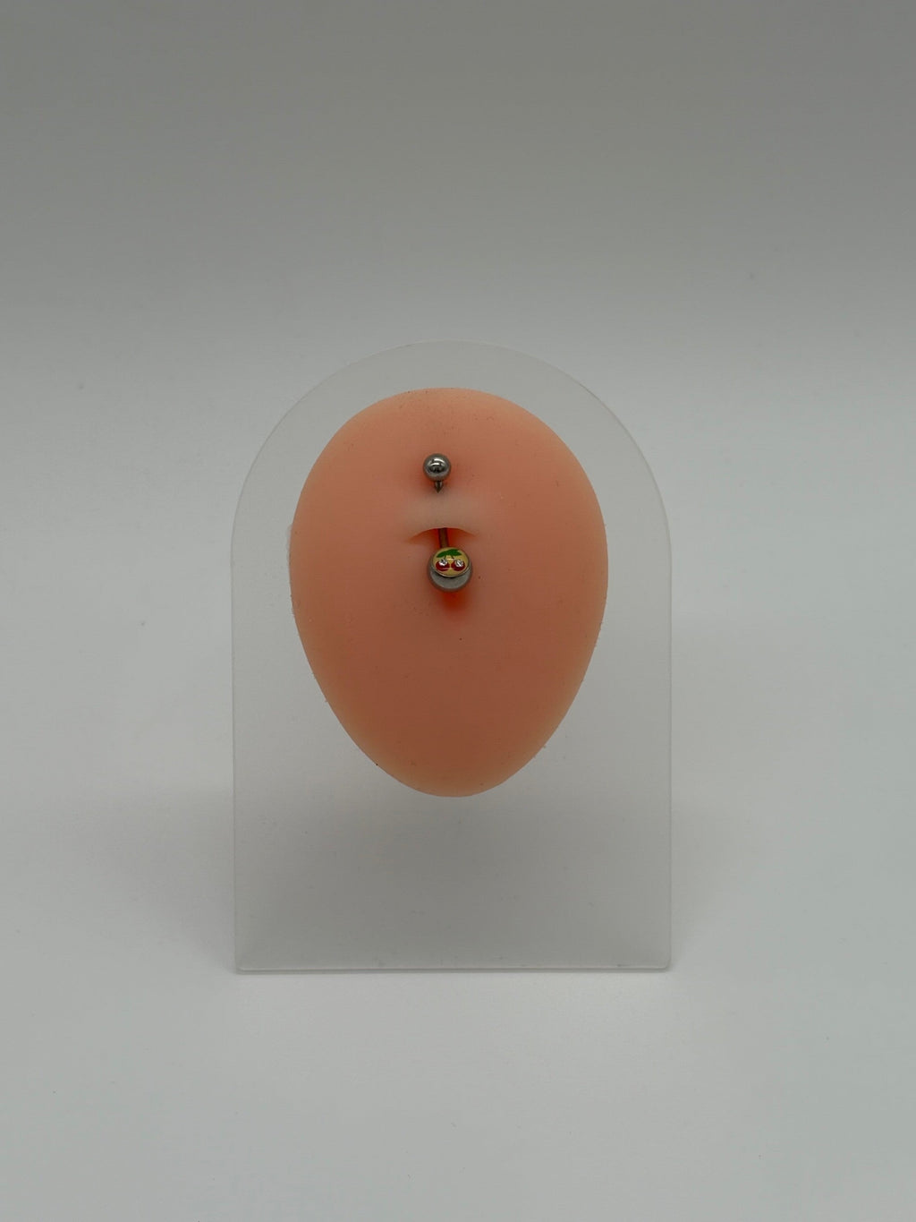 Titanium Cherries Logo Belly Button Ring