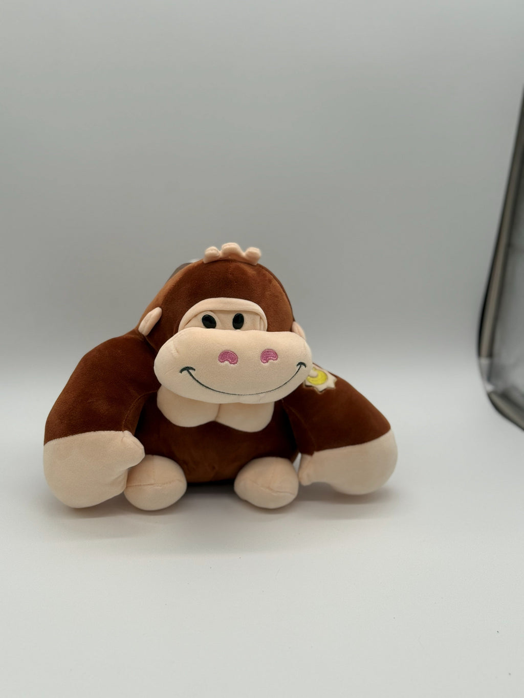 Soft Plush Smiling King Kong Stuffed Animal Toy – Medium Size (10" to 14")