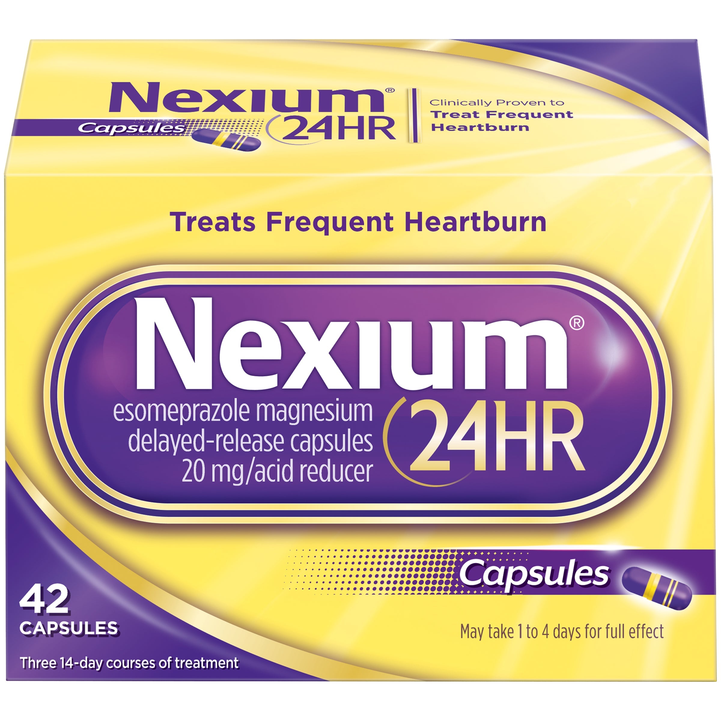 Nexium 24HR – Acid Reducer (42 Delayed-Release Capsules)