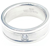 FASHION CZ Bruyshed and Polish Ring