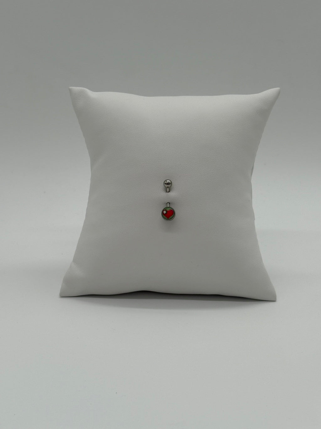 Titanium Heart Logo Belly Button Ring