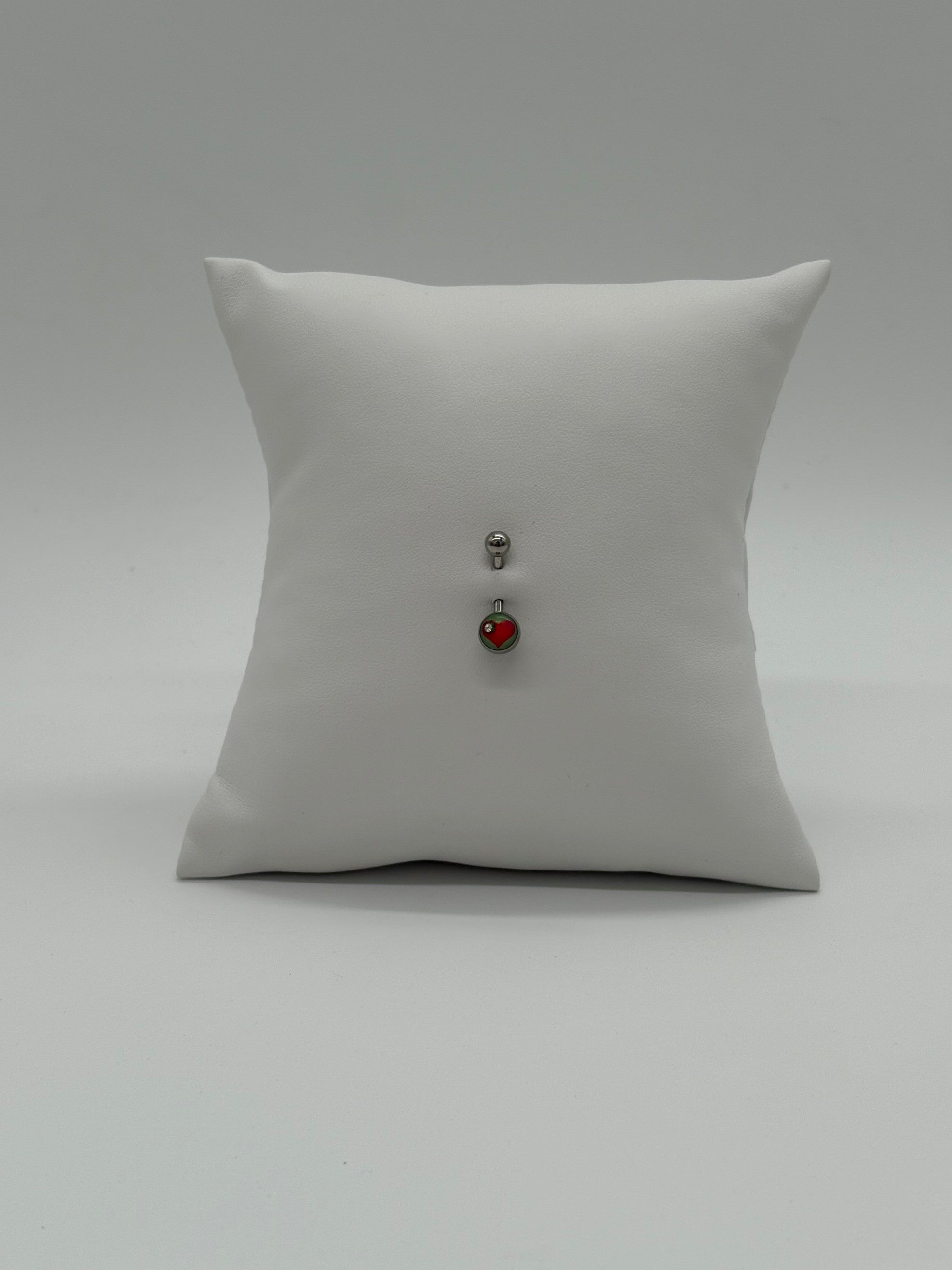 Titanium Heart Logo Belly Button Ring