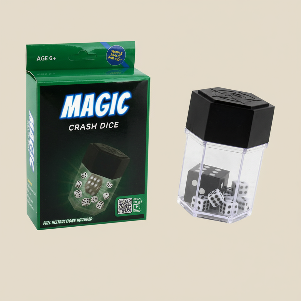 Magic Crash Dice Set – Fun Illusion Toy for Ages 6+