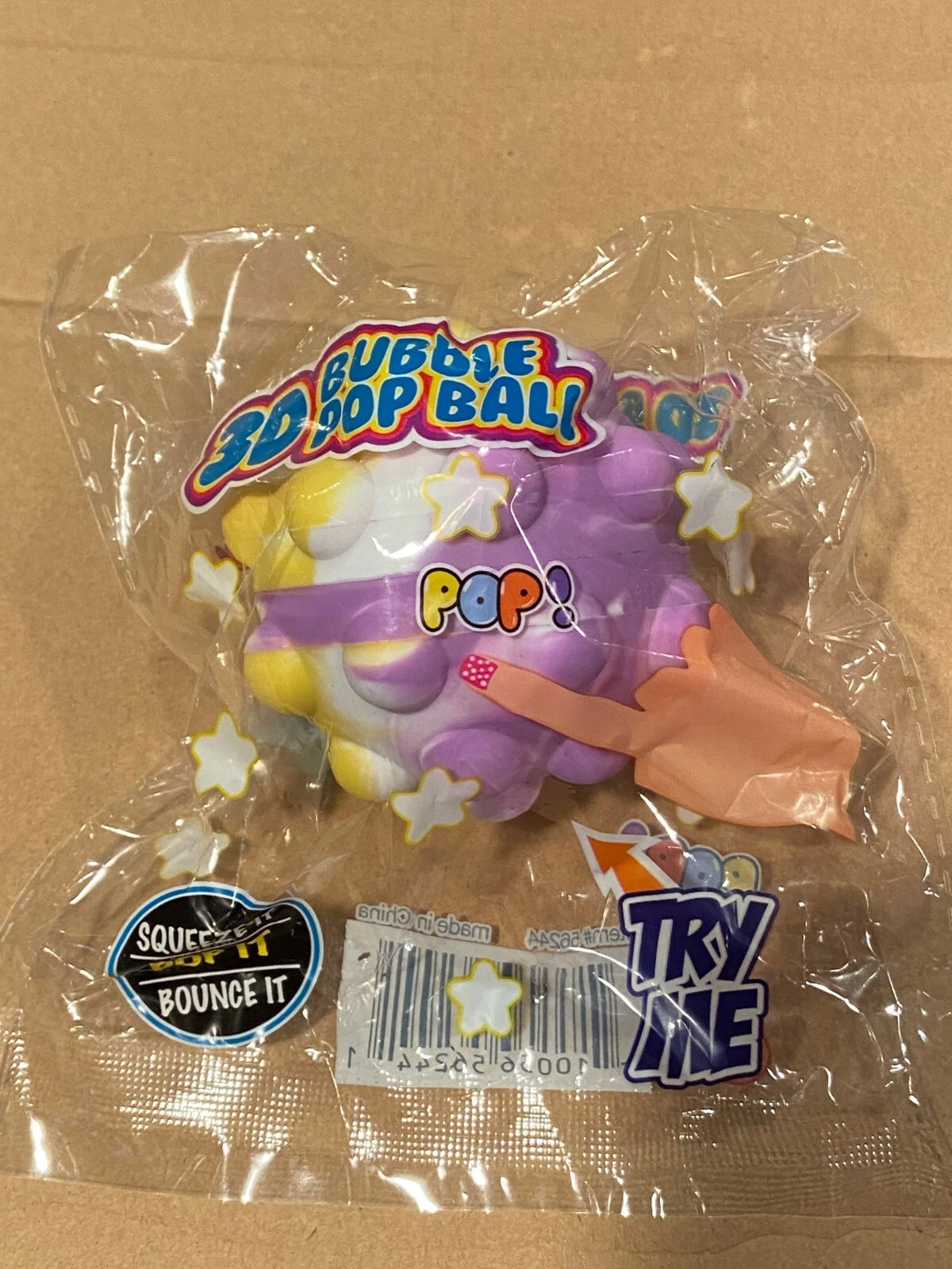 Pop-it 3D BUBBLE POP BAL RANDOM COLORS