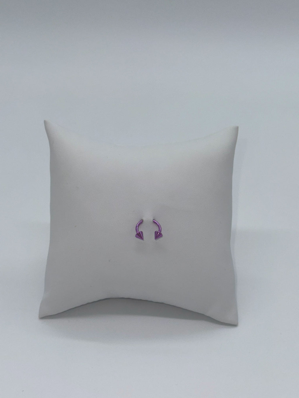 Dark Purple Titanium Horseshoe Piercing Ring – 5mm Cone