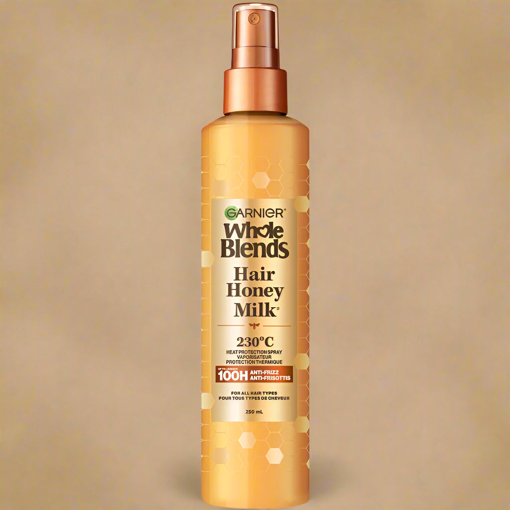 Garnier Whole Blends Hair Honey Milk Heat Protectant Spray – 250 mL