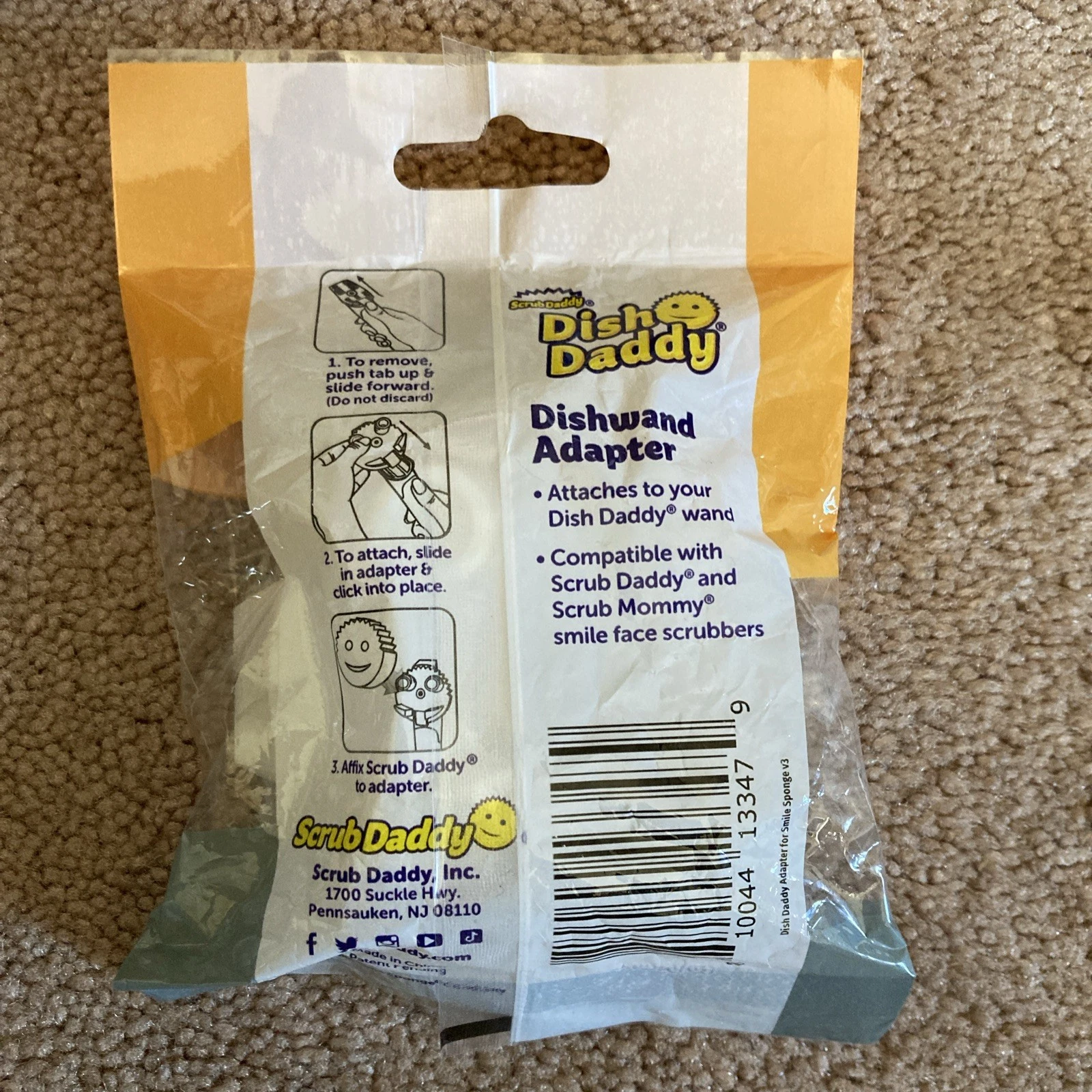 Scrub Daddy Dish Daddy Dishwand Adapter – Smile Sponge Attachment