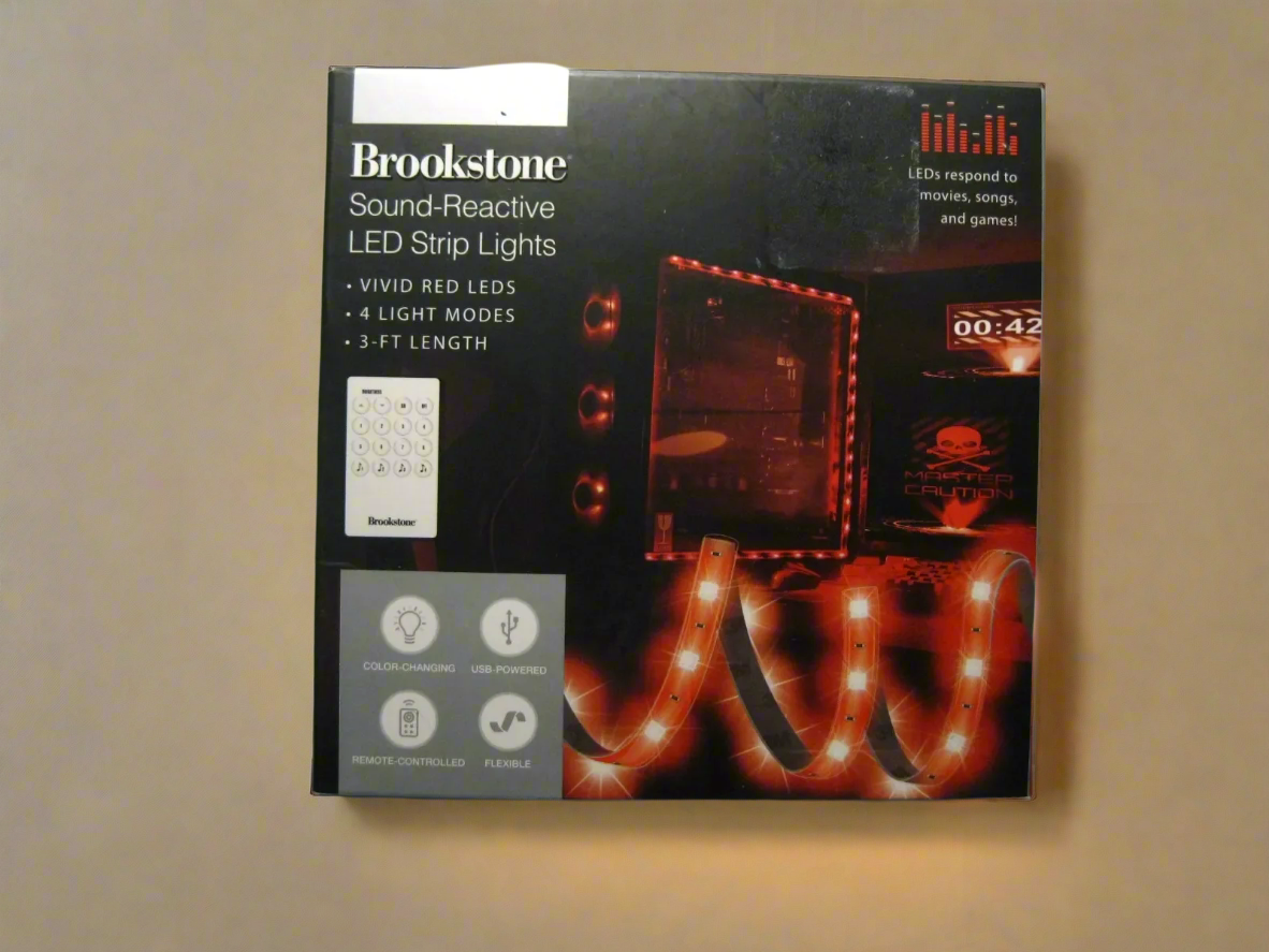 BROOKSTONE 8' MULTICOLOR LED LIGHT STRIP