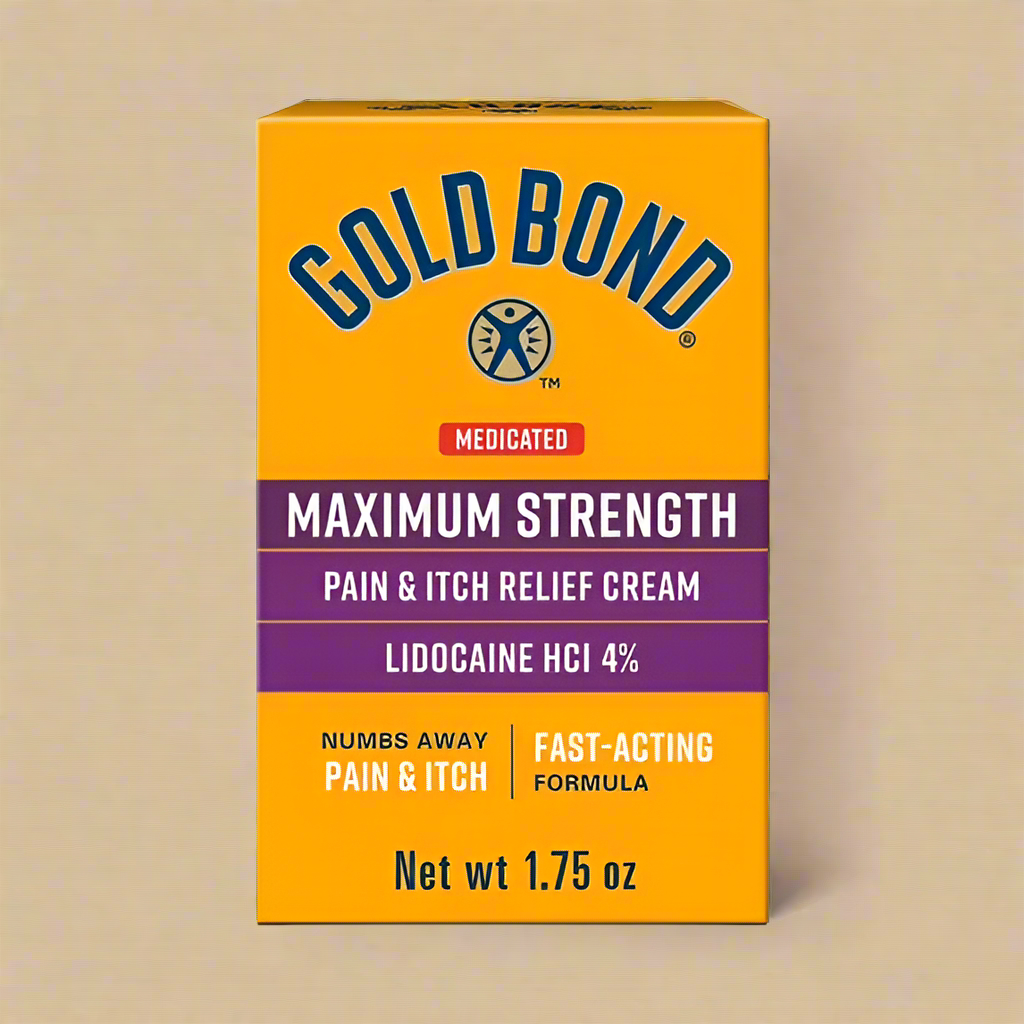 Gold Bond Medicated Maximum Strength Pain & Itch Relief Cream – 1.75 oz