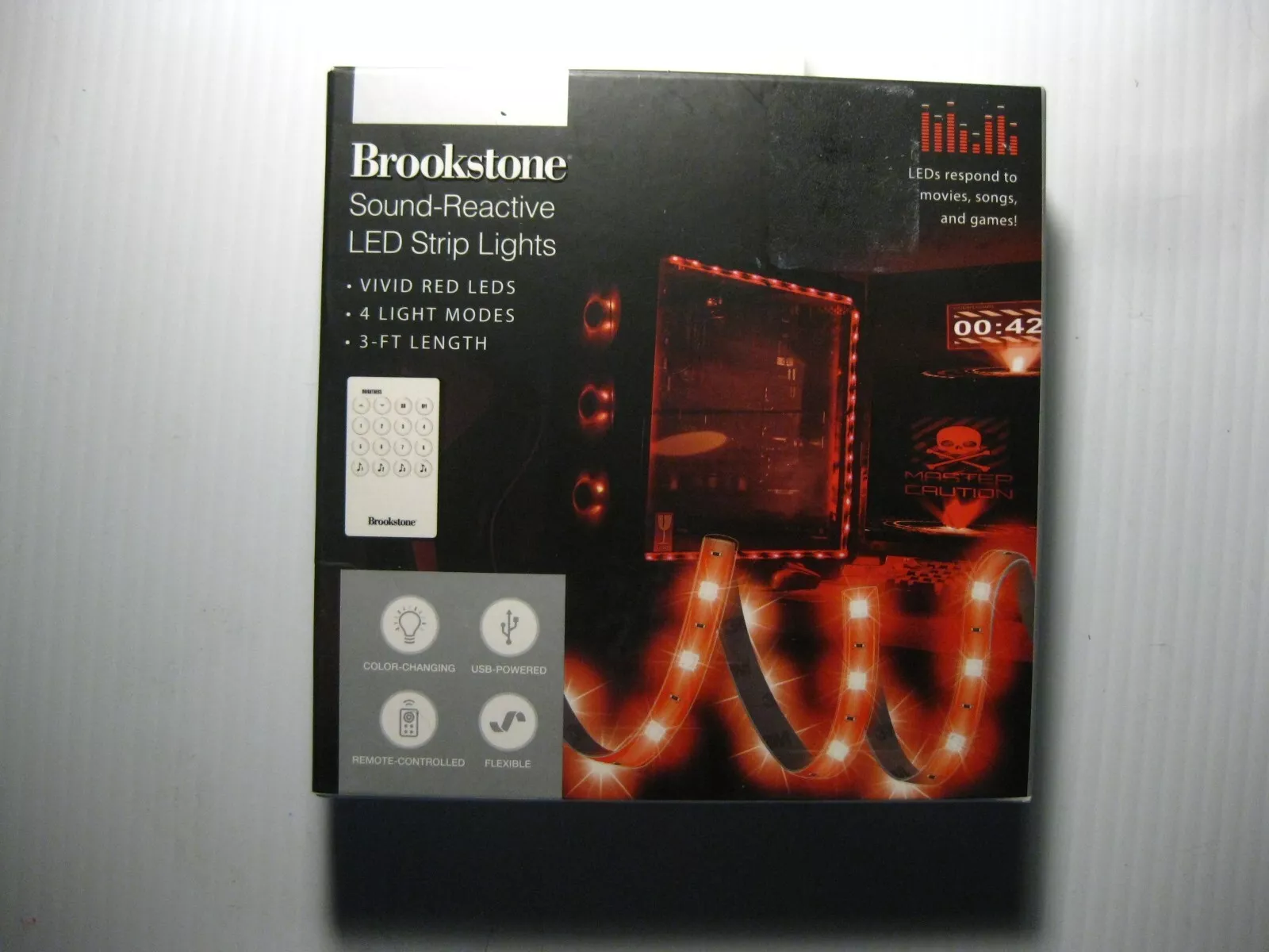 BROOKSTONE 8' MULTICOLOR LED LIGHT STRIP
